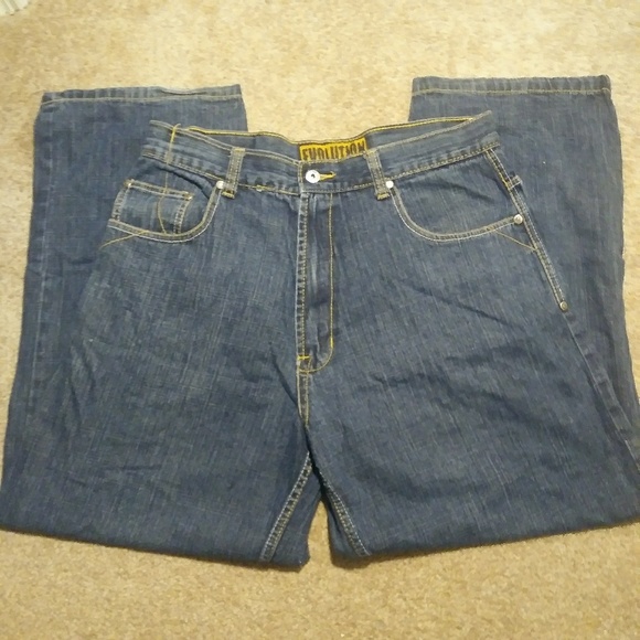 Evolution in Design Size 36x32 Straight Jeans! - Picture 2 of 5
